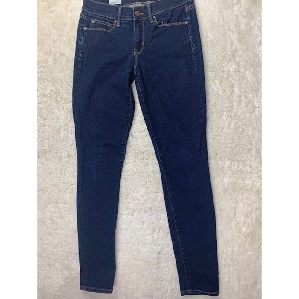 Gap 1969 Size 27 Womens Jeans Legging Stretch Mid Rise Dark Wash